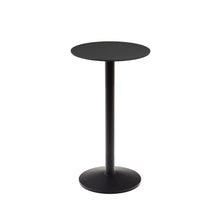Load image into Gallery viewer, Esilda high round outdoor table in black with metal leg in a painted black finish, Ø 60 x 96 cm - image 2