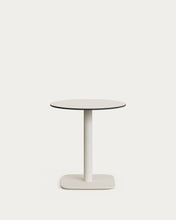 Load image into Gallery viewer, Dina round outdoor table in white with metal legal in a painted white finish, Ø 68x70cm