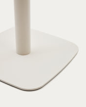Load image into Gallery viewer, Dina round outdoor table in white with metal legal in a painted white finish, Ø 68x70cm - image 5