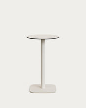 Load image into Gallery viewer, Dina high round outdoor table in white with metal leg in a painted white finish, Ø 60 x 96 cm