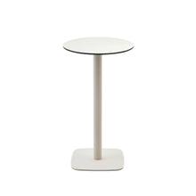 Load image into Gallery viewer, Dina high round outdoor table in white with metal leg in a painted white finish, Ø 60 x 96 cm - image 2