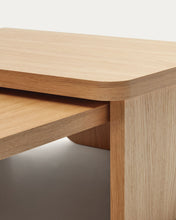 Load image into Gallery viewer, Oaq set of 2 coffee tables in oak wood veneer with natural finish FSC Mix Credit - image 12