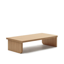 Load image into Gallery viewer, Oaq coffee table in oak wood veneer with natural finish, 140 x 75 cm FSC Mix Credit - image 2