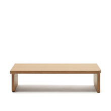 Load image into Gallery viewer, Oaq coffee table in oak wood veneer with natural finish, 140 x 75 cm FSC Mix Credit - image 3