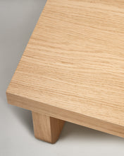 Load image into Gallery viewer, Oaq coffee table in oak wood veneer with natural finish, 140 x 75 cm FSC Mix Credit - image 9