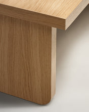 Load image into Gallery viewer, Oaq coffee table in oak wood veneer with natural finish, 89 x 62 cm FSC Mix Credit - image 7