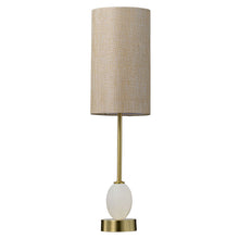 Load image into Gallery viewer, Table Lamp Brass &amp; Alabaster Finish