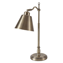 Load image into Gallery viewer, Antique Gold Desk Lamp