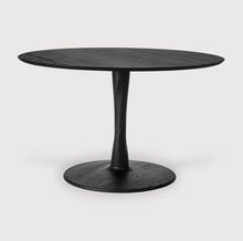 Load image into Gallery viewer, Torsion Round Dining Table - Oak Black