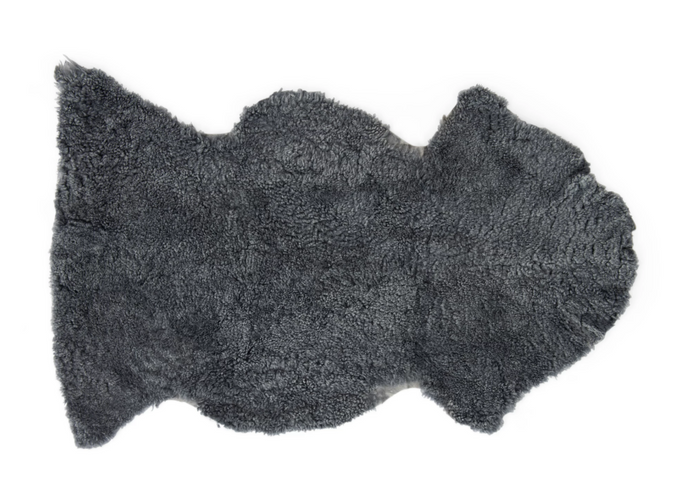 Tussock Sheepskin Single Rug - Grey