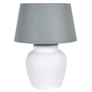 White Ceramic Table Lamp with Shade