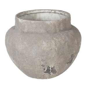 Distressed Natural Cement Vase