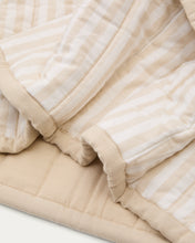 Load image into Gallery viewer, Sini beige bedspread made of 100% organic cotton for 90 cm beds - image 4