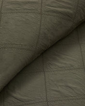 Load image into Gallery viewer, Serla green, 100% cotton chenille bedspread with rhomboid shapes for 90/135 cm bed - image 5