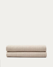 Load image into Gallery viewer, Vindi ecru, 100% cotton bedspread with fantasy stripes for 90/135 cm bed - image 2