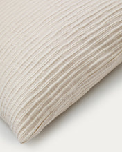 Load image into Gallery viewer, Vindi set of two ecru, 100% cotton cushion covers with fantasy stripes 50 x 50 cm - image 4