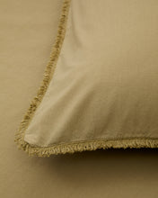 Load image into Gallery viewer, Sifinia green duvet cover and pillowcase set, 100% cotton percale fringes, 90 cm bed - image 4