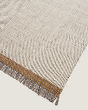 Load image into Gallery viewer, Brina beige herringbone jacquard wool rug 300 x 200cm - image 3
