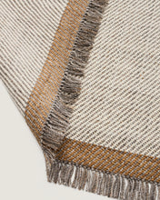 Load image into Gallery viewer, Brina beige herringbone jacquard wool rug 300 x 200cm - image 5