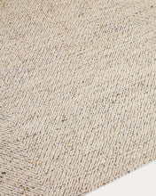 Load image into Gallery viewer, Lenuo ecru wool and cotton jacquard rug 200 x 300cm - image 4