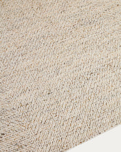 Load image into Gallery viewer, Lenuo ecru wool and cotton jacquard rug 160 x 230cm - image 4