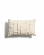 Load image into Gallery viewer, Verion yellow cushion cover with embroidered geometric detail 30 x 50cm