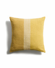 Load image into Gallery viewer, Nurei yellow cotton and linen cushion cover 50 x 50cm