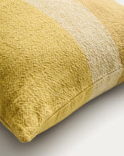 Load image into Gallery viewer, Nurei yellow cotton and linen cushion cover 50 x 50cm - image 4