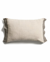 Load image into Gallery viewer, Disea beige linen cushion cover with black striped detail 40 x 60 cm