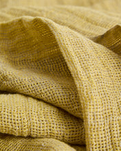 Load image into Gallery viewer, Aderin yellow linen blanket 130 x 170cm - image 3