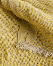 Load image into Gallery viewer, Aderin yellow linen blanket 130 x 170cm - image 4