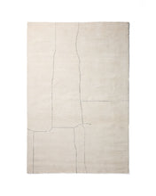 Load image into Gallery viewer, Lisdan ecru synthetic fibre rug with green graphic detail 160 x 230cm