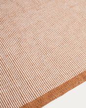 Load image into Gallery viewer, Tinei orange striped 100% PET rug 200 x 300cm - image 2