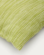 Load image into Gallery viewer, Niera green striped cotton jacquard cushion cover 45 x 45cm - image 4