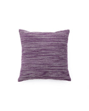 Load image into Gallery viewer, Niera purple striped cotton jacquard cushion cover 45 x 45cm