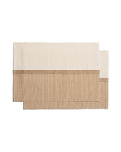 Load image into Gallery viewer, Tari set of 2 beige 100% cotton placemats 35 x 50 cm