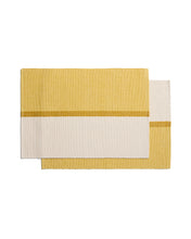 Load image into Gallery viewer, Tari set of 2 yellow 100% cotton placemats 35 x 50 cm