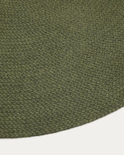 Load image into Gallery viewer, Rug Despas in synthetic fibers green Ø150 cm - image 4