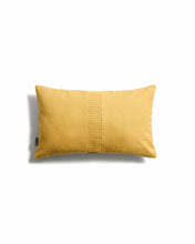 Load image into Gallery viewer, Luadia cotton cushion cover with yellow pleated detail 30 x 50cm