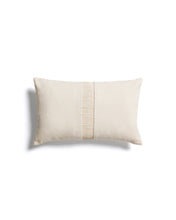 Load image into Gallery viewer, Luadia cotton cushion cover with ecru pleated detail 30 x 50cm