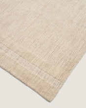Load image into Gallery viewer, Dalena beige striped jacquard wool rug 300 x 200cm - image 4