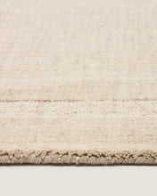 Load image into Gallery viewer, Dalena beige striped jacquard wool rug 300 x 200cm - image 5