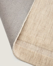 Load image into Gallery viewer, Dalena beige striped jacquard wool rug 300 x 200cm - image 6