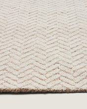 Load image into Gallery viewer, Calira beige woven jacquard wool rug 300 x 200cm - image 7