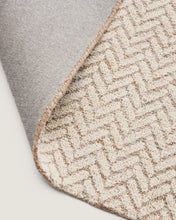 Load image into Gallery viewer, Calira beige woven jacquard wool rug 300 x 200cm - image 8