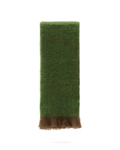 Load image into Gallery viewer, Odelna wool and acrylic throw with ruffles in green 130 x 170 cm - image 2