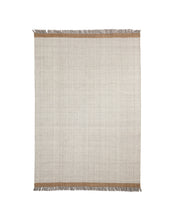 Load image into Gallery viewer, Brina beige herringbone jacquard wool rug 230 x 160cm