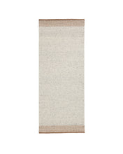 Load image into Gallery viewer, Nifelia beige wool jacquard runner rug 200 x 80cm