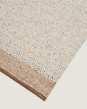 Load image into Gallery viewer, Nifelia beige wool jacquard runner rug 200 x 80cm - image 3