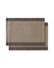 Load image into Gallery viewer, Briven set of 2 black 100% cotton tablecloths 35 x 50cm